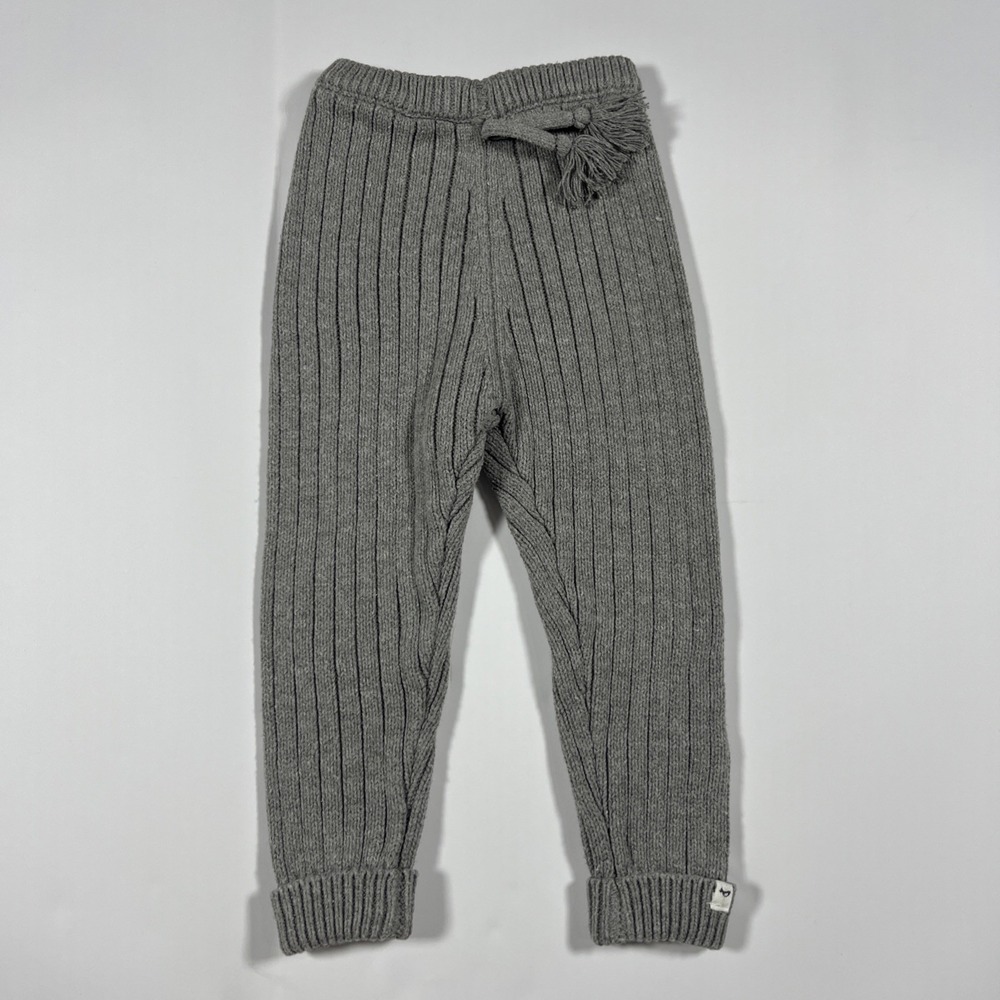 Oh Baby! Scandi Gray Ribbed Leggings- Infant 6-12months